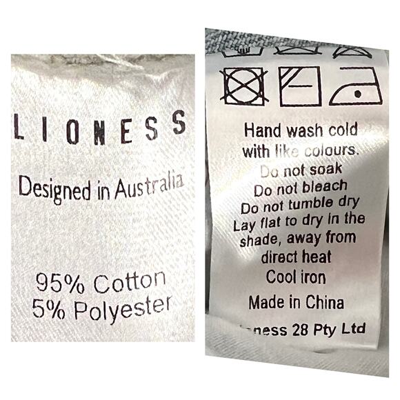 Lioness Horseshoe Jeans Size Large Light Wash Balloon Barrel Wide Leg Denim NEW - Picture 9 of 9